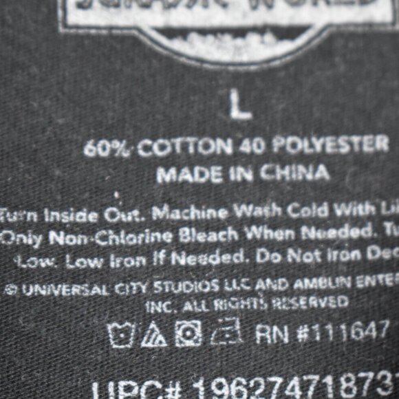 Jurassic Park Shirt L Adult Unisex Life Finds a Way Graphic Print Tee Cotton - Picture 5 of 7